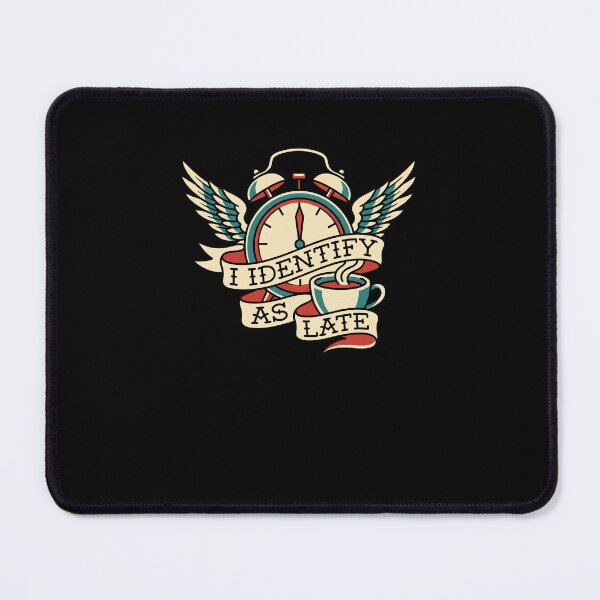 Item preview, I Identify As Late Funny Alarm Clock Coffee designed and sold by snowry.