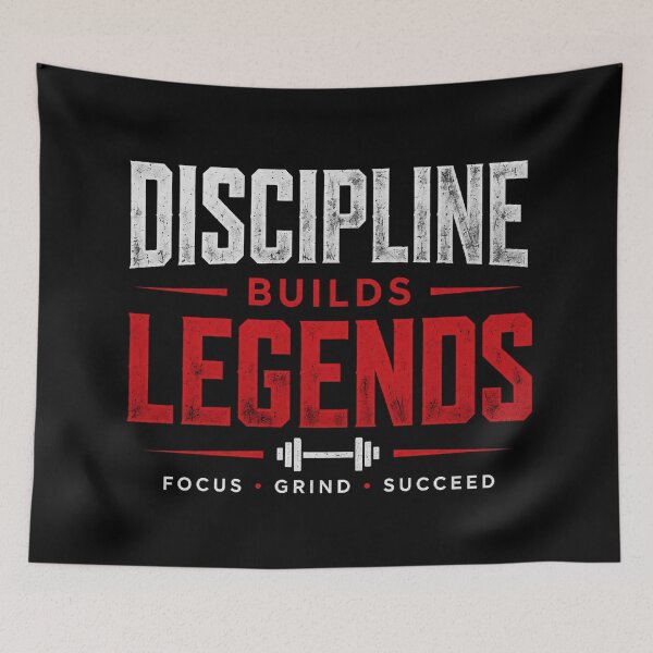 Item preview, Discipline Builds Legends Shirt | Gym Motivation | Fitness Mindset | Success Quote designed and sold by littlestore.