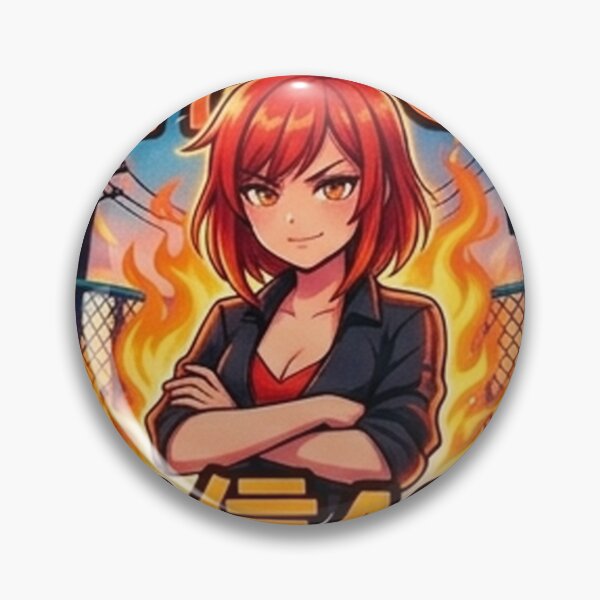 Item preview, Confidence 404 (自信404) - JDM Street Edition Fire Blast Anime Girl designed and sold by Japan-kanji-ya.