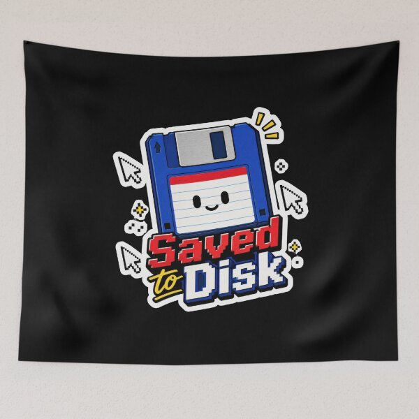 Item preview, Saved to Disk Cute Floppy Disk Retro Design  designed and sold by Sketchlegacy.