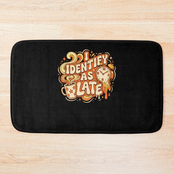 Item preview, I Identify As Late Funny Melting Clock Coffee designed and sold by snowry.