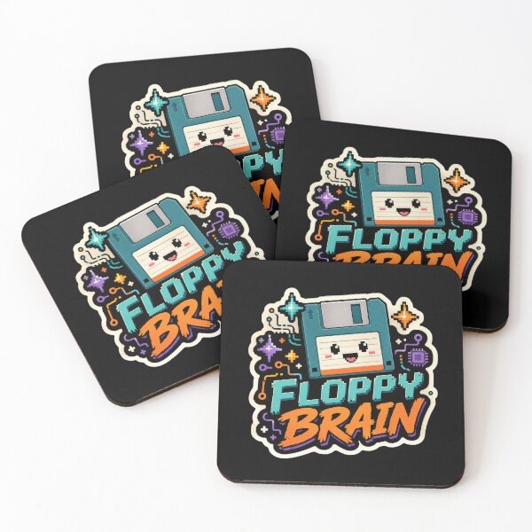 Item preview, Floppy Brain Cute Retro Tech Design  designed and sold by Sketchlegacy.