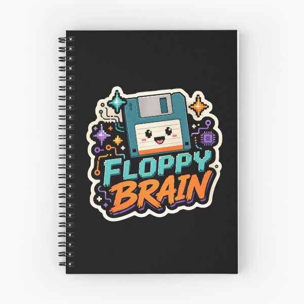 Item preview, Floppy Brain Cute Retro Tech Design  designed and sold by Sketchlegacy.