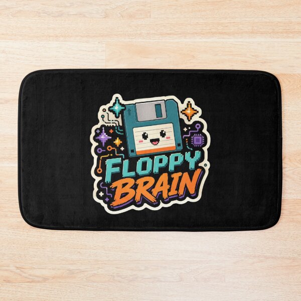 Item preview, Floppy Brain Cute Retro Tech Design  designed and sold by Sketchlegacy.
