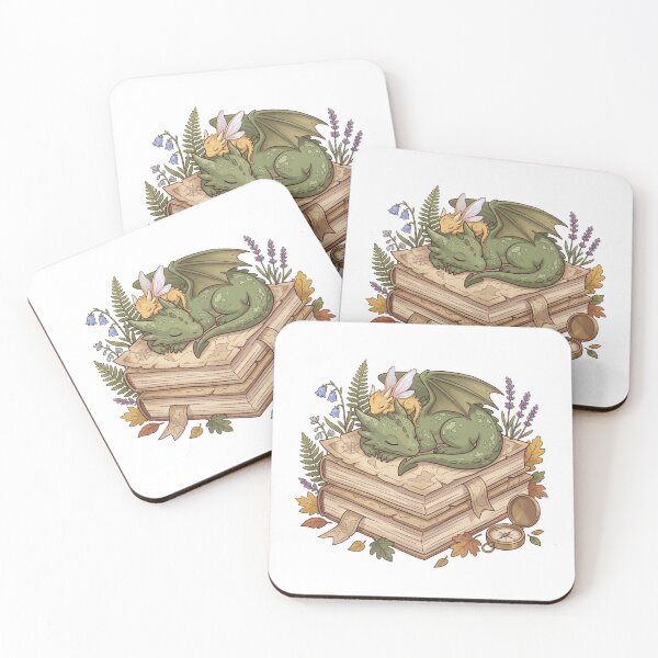 Item preview, Sleeping Book Dragons - Scribe Quadrant Aesthetic designed and sold by LunnaAtica.