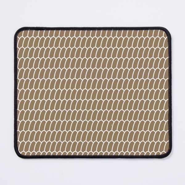 Item preview, Minimalist Scallop Scales – Earthy Brown Geometric Art designed and sold by ThiagoSDantas.
