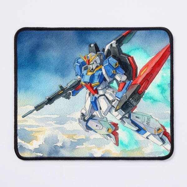 Item preview, watercolour illustration ZETA Gundam Z Full Artwork traditional art designed and sold by sabartgunpla.