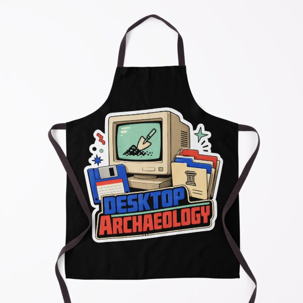 Item preview, Desktop Archeology Retro Computer Design designed and sold by Sketchlegacy.