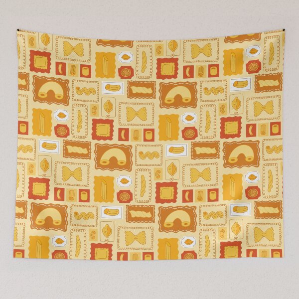 Item preview, Golden Pasta Noodles Seamless Pattern designed and sold by Olive Lane Creative.