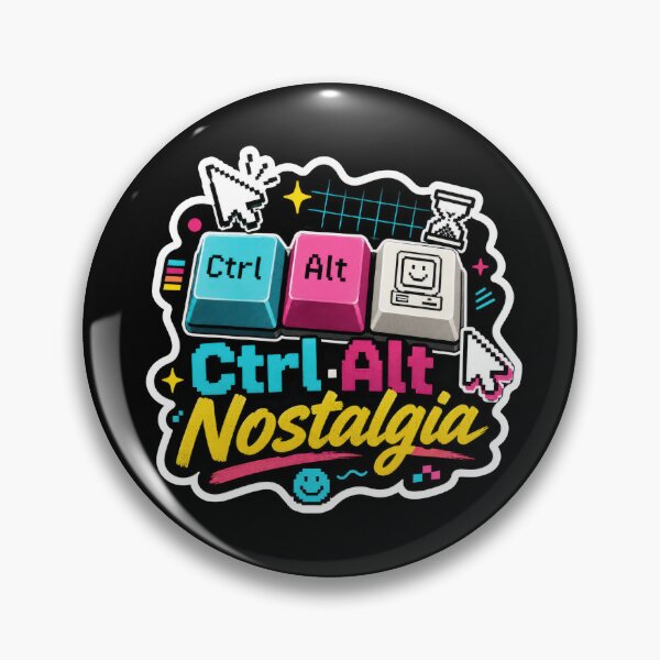 Artikelvorschau, Ctrl Alt Nostalgie Retro Computer Aufkleber entworfen und verkauft von Sketchlegacy.