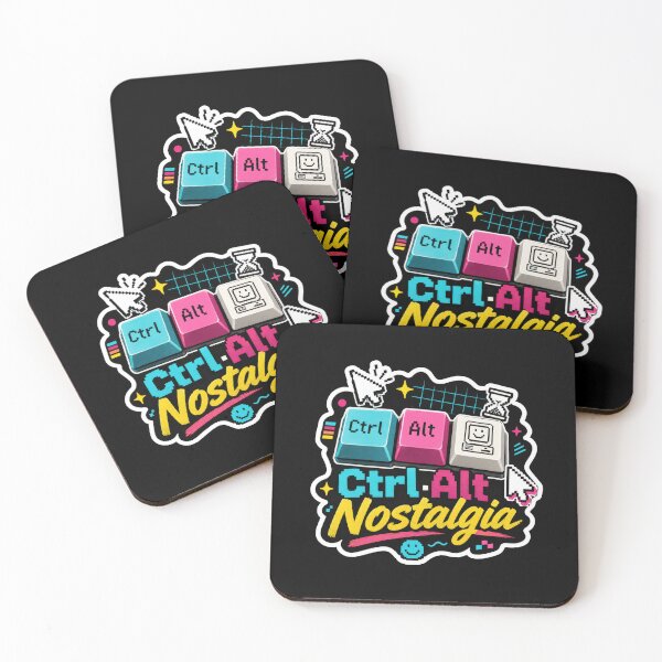 Item preview, Ctrl Alt Nostalgia Retro Computer Sticker  designed and sold by Sketchlegacy.
