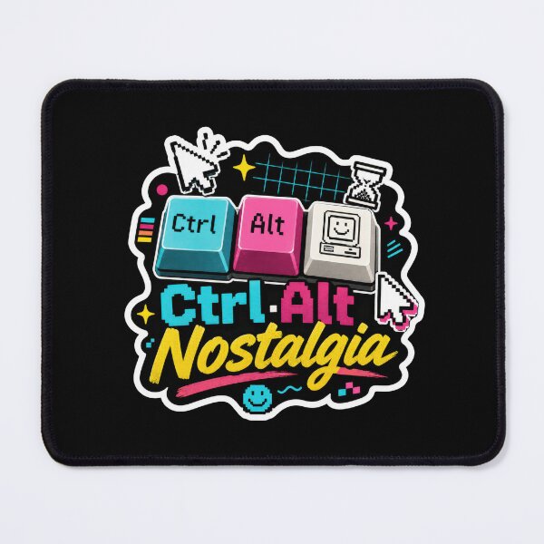 Item preview, Ctrl Alt Nostalgia Retro Computer Sticker  designed and sold by Sketchlegacy.