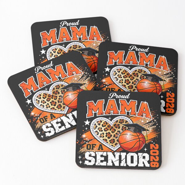 Item preview, Proud Mama of a Senior 2026 Basketball Leopard Print Graduation designed and sold by allistermariam.