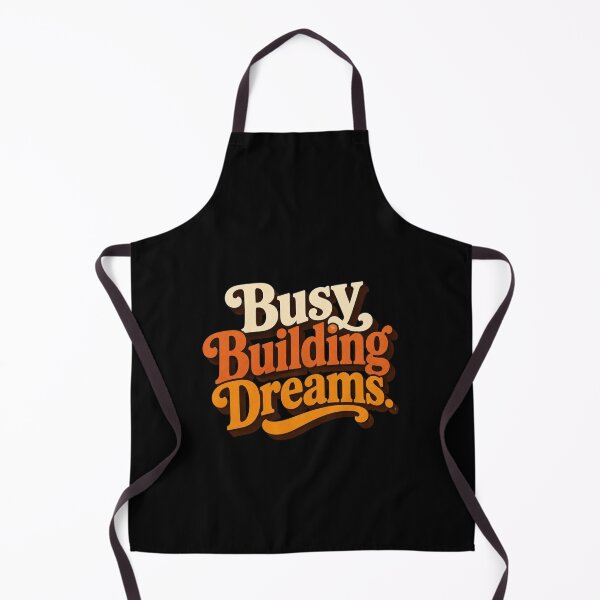 Item preview, Busy Building Dreams. | Retro Motivational Typography Design designed and sold by Irene Catchmind.