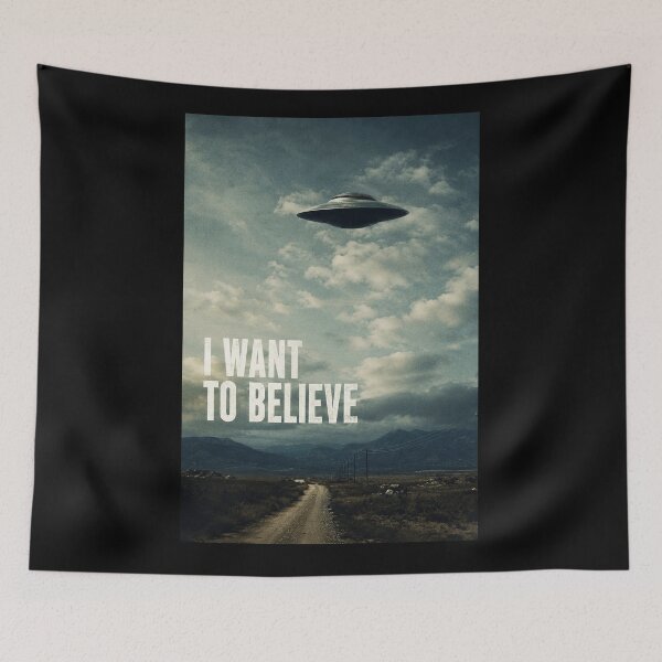 Item preview, Mysterious UFO Above Mountain Highway Retro Sky Poster designed and sold by ferminhays.