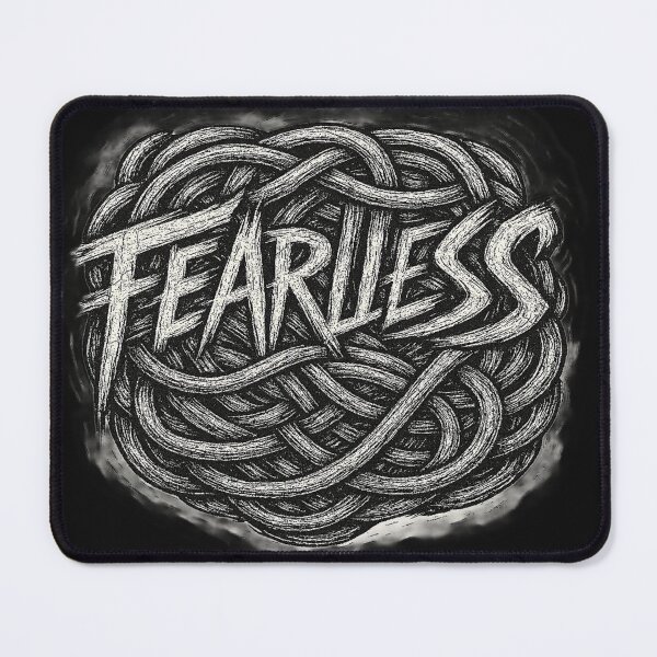 Item preview, Fearless Bold Intricate Rope Typography Grunge Sketch T-Shirt designed and sold by weeomano.