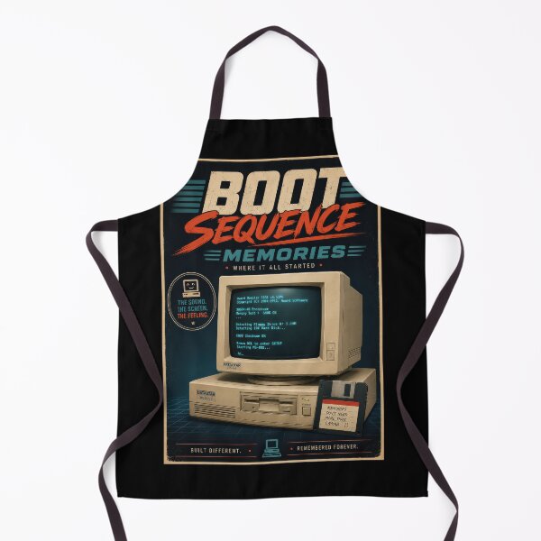 Item preview, Boot Sequence Memories Retro Computer Poster designed and sold by Sketchlegacy.