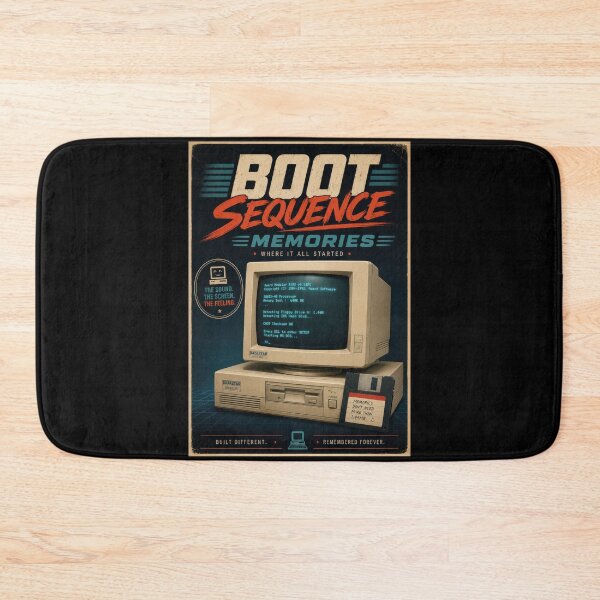 Item preview, Boot Sequence Memories Retro Computer Poster  designed and sold by Sketchlegacy.