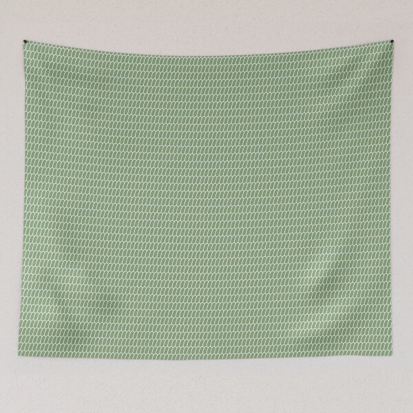 Item preview, Minimalist Sage Green Scallop Scales – Fresh Geometric Art designed and sold by ThiagoSDantas.