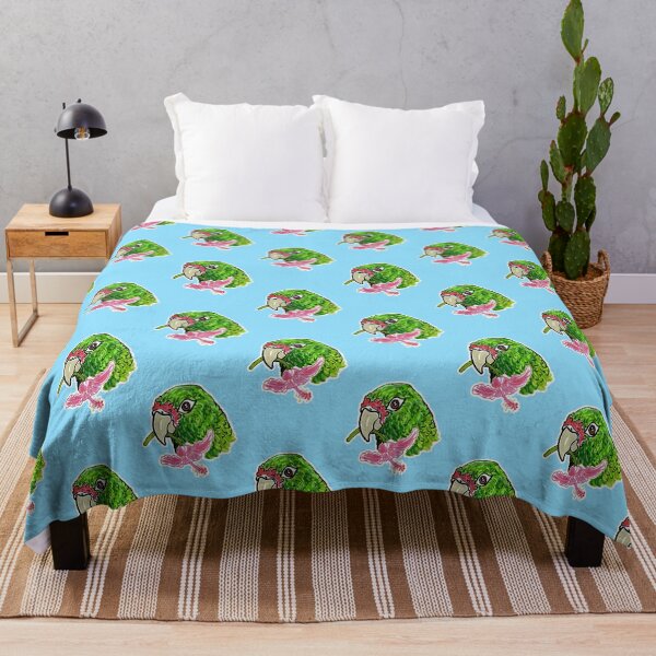 Item preview, Puerto Rican Parrot Holding FLower designed and sold by Otterlyfancy.