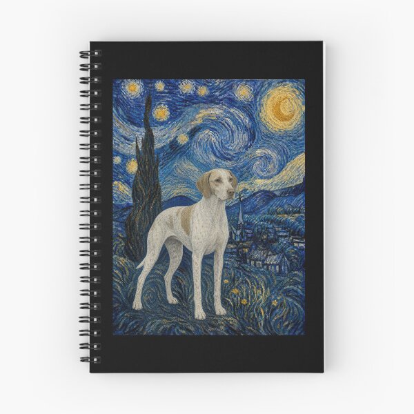 Item preview, Braque du Bourbonnais Dog Van Gogh Starry Night  designed and sold by Littermin.