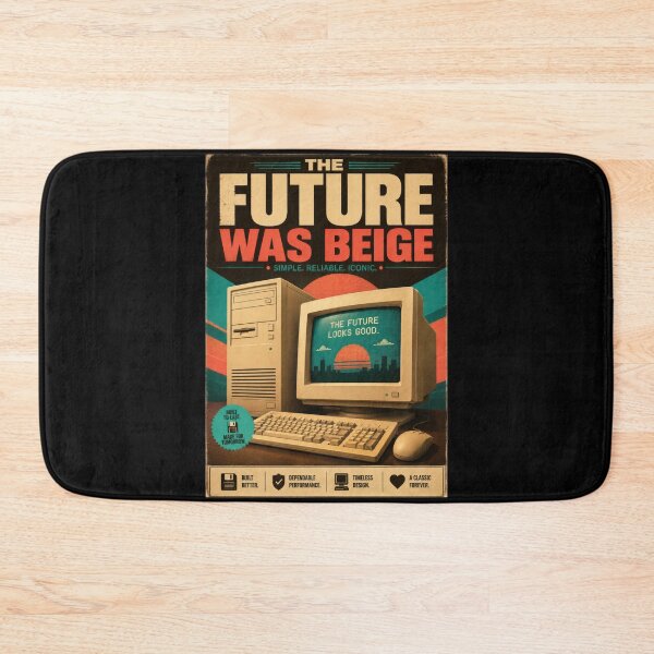 Item preview, The Future Was Beige Retro Computer Poster  designed and sold by Sketchlegacy.