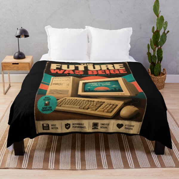Item preview, The Future Was Beige Retro Computer Poster designed and sold by Sketchlegacy.