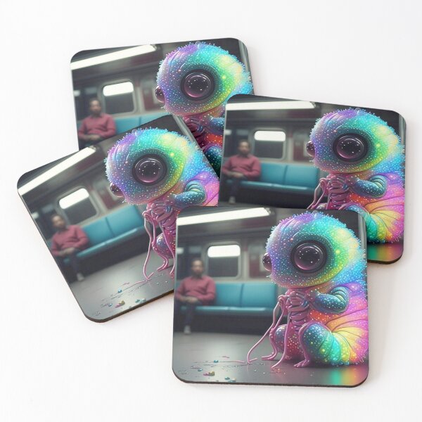 Item preview, Rainbow Subway Creature designed and sold by CuriousEcho.