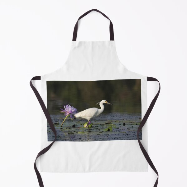 Item preview, Little Egret with Purple Water Lily designed and sold by 27Tammy27.