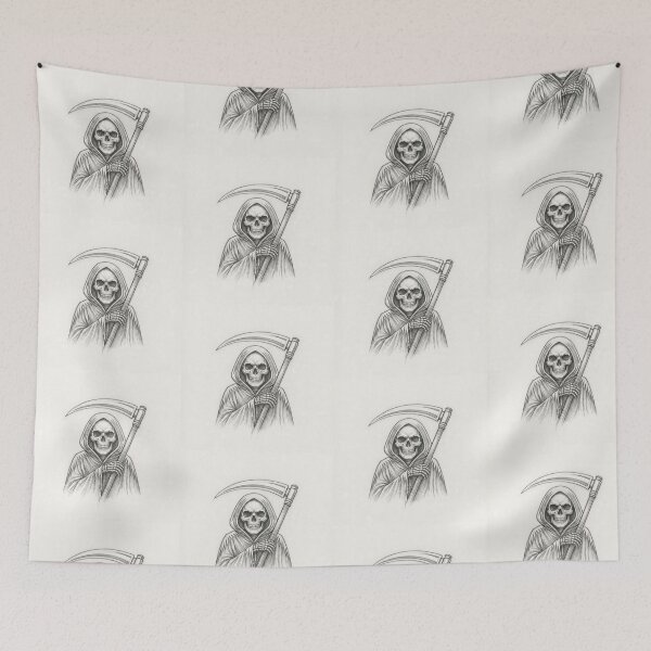 Item preview, Pencil Art Grim Reaper Sketch designed and sold by ARTWORKPIXELS.