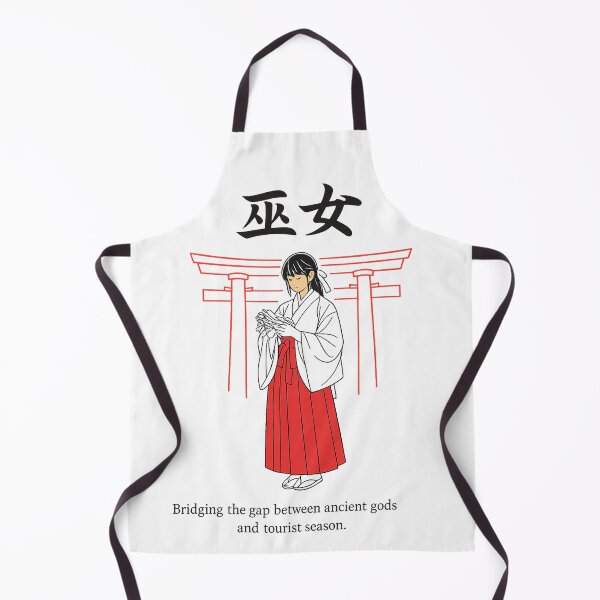 Item preview, Japanese Shrine Maiden Minimalist Graphic Design designed and sold by maaameee.