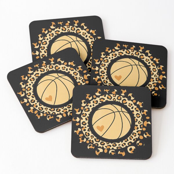 Item preview, Leopard Print Basketball Circle with Modern Animal Pattern Sports designed and sold by allistermariam.