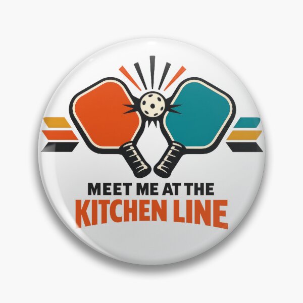 Item preview, Meet Me at the Kitchen Line Pickleball Design designed and sold by gagepd.