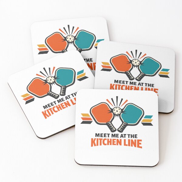 Item preview, Meet Me at the Kitchen Line Pickleball Design designed and sold by gagepd.