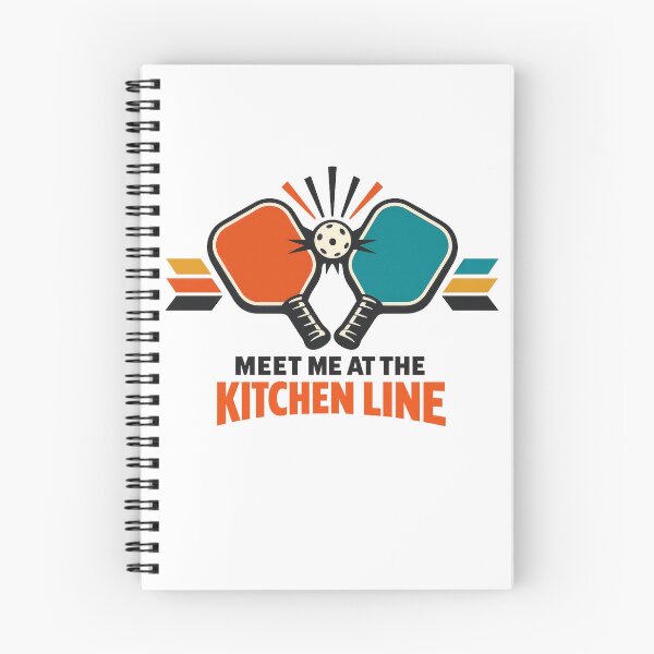 Item preview, Meet Me at the Kitchen Line Pickleball Design designed and sold by gagepd.
