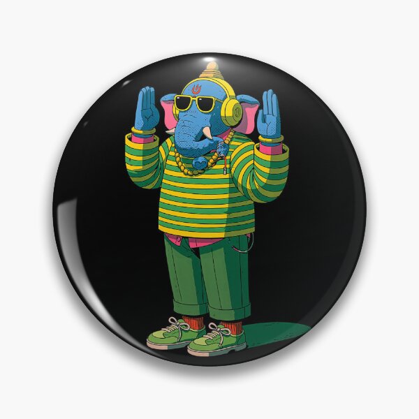 Item preview, Ganesha Streetwear Striped Sweater Headphones Pop Art designed and sold by PANNARUK THAILAND.