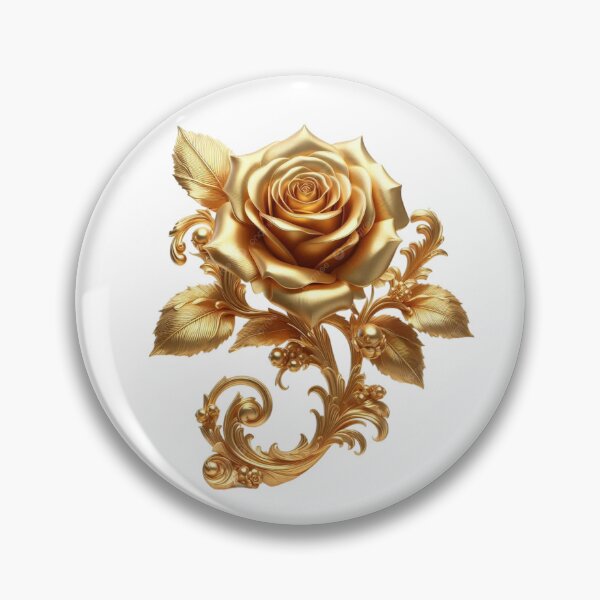 Artikelvorschau, Goldenes Rosendesign entworfen und verkauft von Heavens Blueprint & Designs.