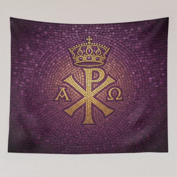 Item preview, Chi Rho Byzantine Mosaic Royal Art designed and sold by KCdS2026.