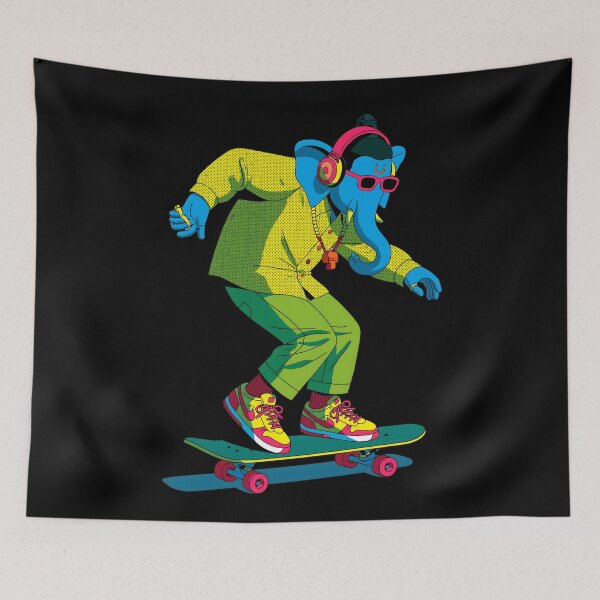 Item preview, Ganesha Skateboard Streetwear Halftone Pop Art designed and sold by PANNARUK THAILAND.