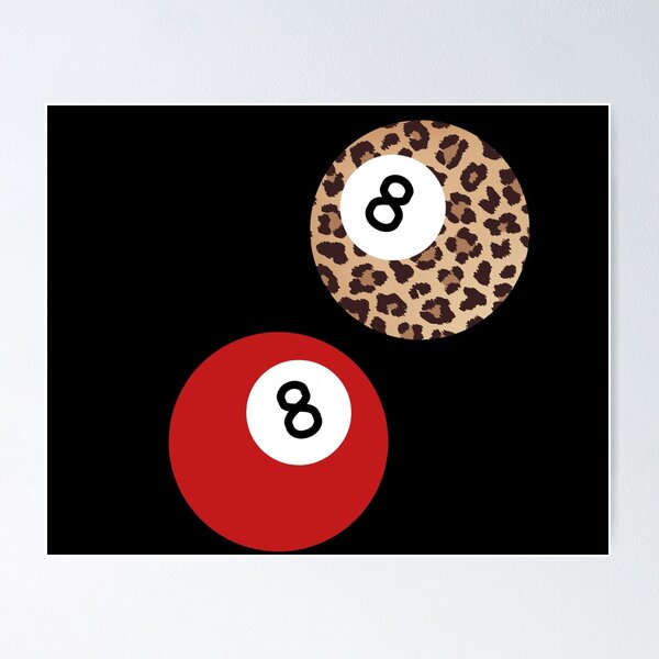 Item preview, Leopard Print and Red 8 Ball Design designed and sold by shaescreations1.