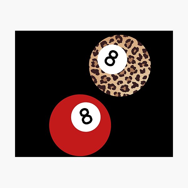 Item preview, Leopard Print and Red 8 Ball Design designed and sold by shaescreations1.