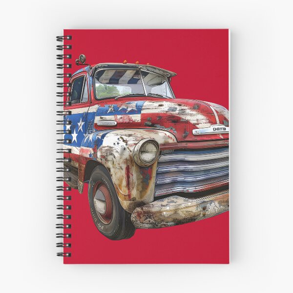 Item preview, Vintage American Pickup Truck Rustic USA Flag Aesthetic designed and sold by NotasCreativa.
