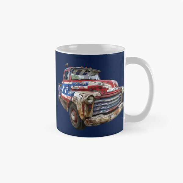 Item preview, Vintage American Pickup Truck Rustic USA Flag Aesthetic designed and sold by NotasCreativa.