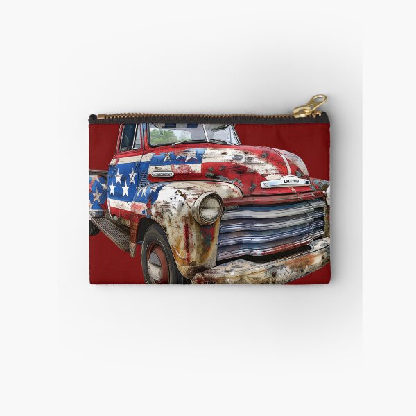 Item preview, Vintage American Pickup Truck Rustic USA Flag Aesthetic designed and sold by NotasCreativa.