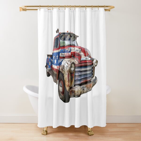 Item preview, Vintage American Pickup Truck Rustic USA Flag Aesthetic designed and sold by NotasCreativa.