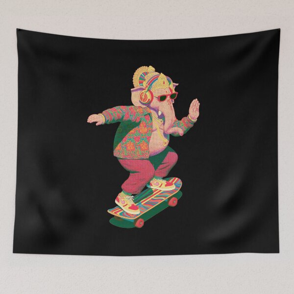 Item preview, Ganesha Skate Streetwear Headphones Retro Pop Art designed and sold by PANNARUK THAILAND.