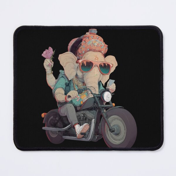 Item preview, Ganesha Cruiser Motorcycle Rider Retro Pop Art designed and sold by PANNARUK THAILAND.