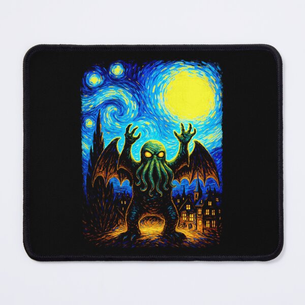 Item preview, Cthulhu Starry Night Lovecraftian Van Gogh designed and sold by Littermin.