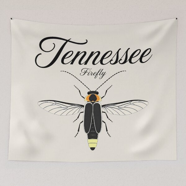 Item preview, Tennessee Firefly Retro State Insect Poster designed and sold by The-Drip-Studio.