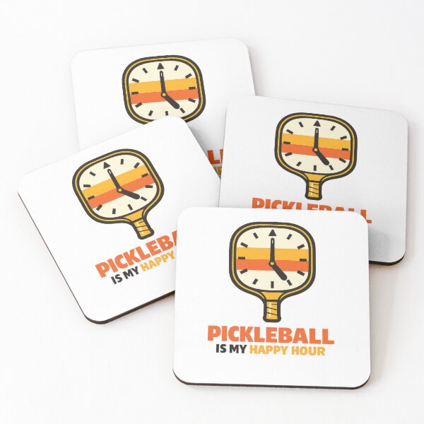 Item preview, Pickleball Happy Hour Paddle Clock Design designed and sold by gagepd.